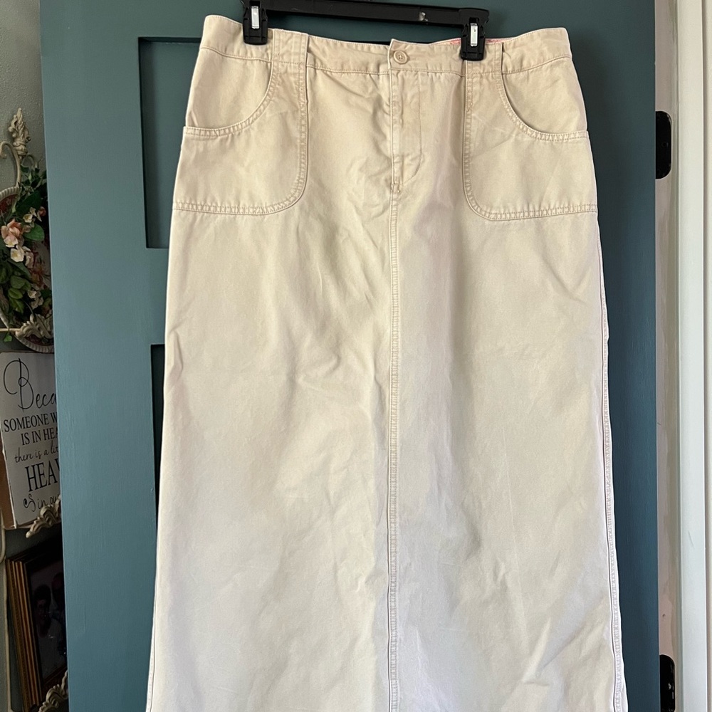 Old Navy Tan Khaki Skirt Size 14